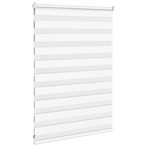 Zebragardin hvid 100×100 cm - stofbredde 95,9 cm, polyester
