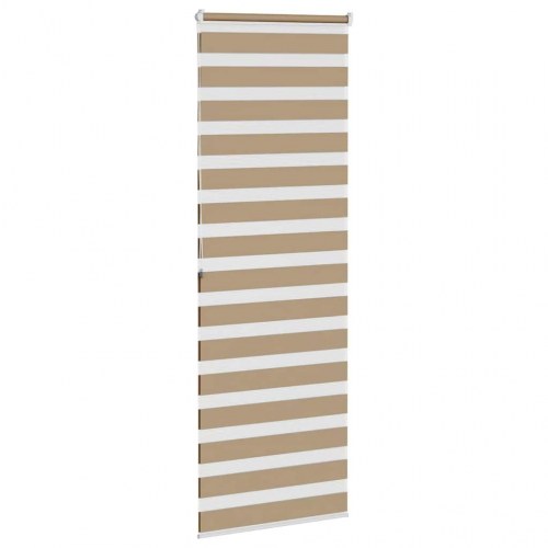 Zebragardin - sandbrun 75×200 cm, stofbredde 70,9 cm, polyester