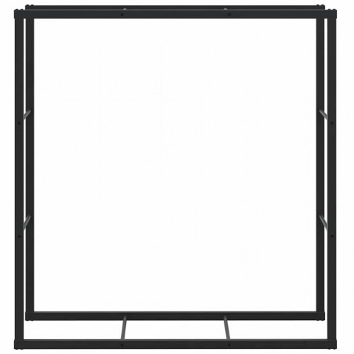 Brændestativ 110 x 30 x 116 cm i sort stål