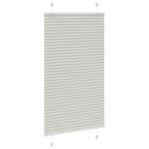 Plisségardin lysegrå 75×100 cm - stofbredde 74,4 cm, polyester