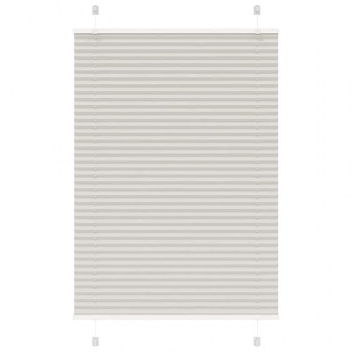 Plisségardin lysegrå 85×100 cm - stofbredde 84,4 cm, polyester