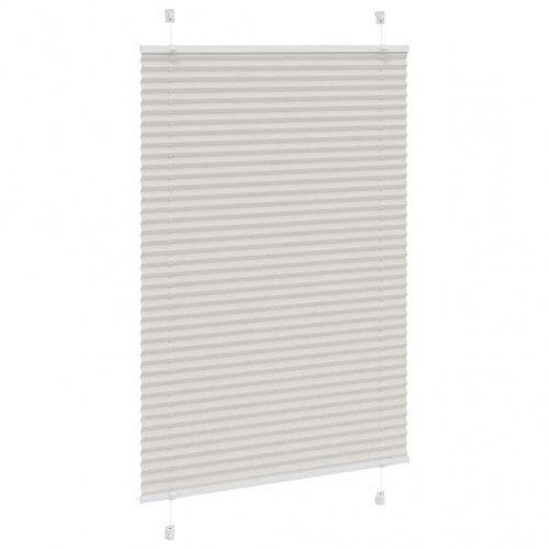 Plisségardin lysegrå 95×150 cm - stofbredde 94,4 cm, polyester