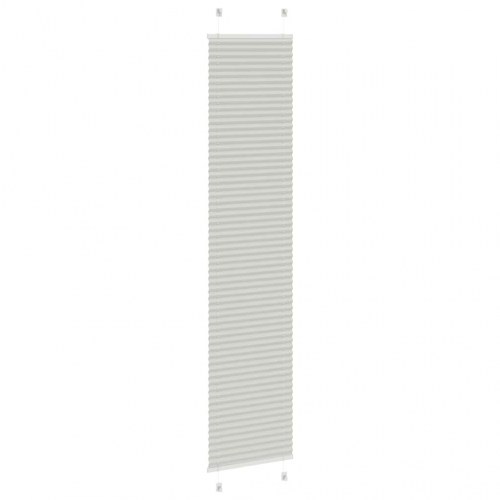 Plisségardin lysegrå 40×200 cm - stofbredde 39,4 cm, polyester