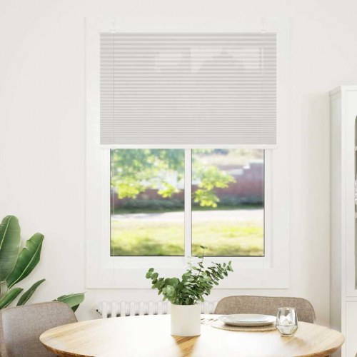 Plisségardin lysegrå 85×150 cm - stofbredde 84,4 cm, polyester