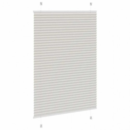 Plisségardin lysegrå 85×150 cm - stofbredde 84,4 cm, polyester