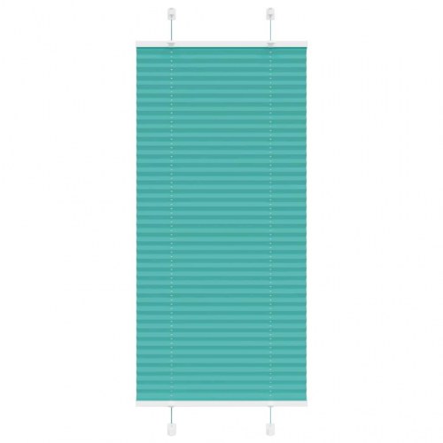 Plisségardin - petroleum grøn 60×100 cm, stofbredde 59,4 cm, polyester