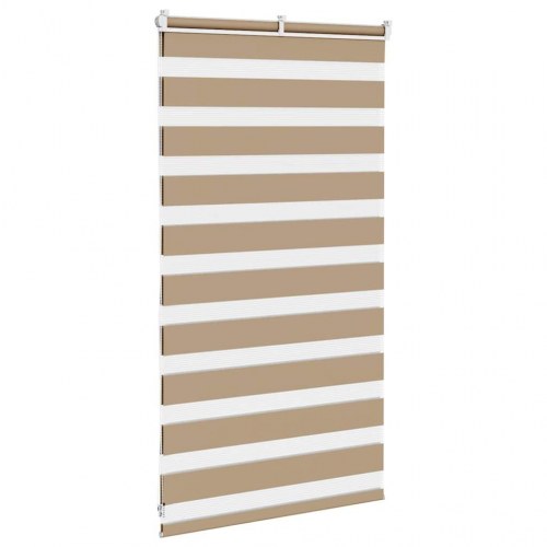 Zebragardin sandbrun 80×100 cm - stofbredde 75,9 cm, polyester