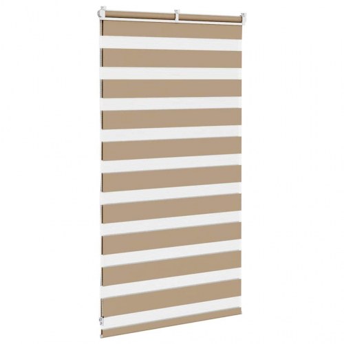 Zebragardin - sandbrun 70×100 cm, stofbredde 65,9 cm, polyester