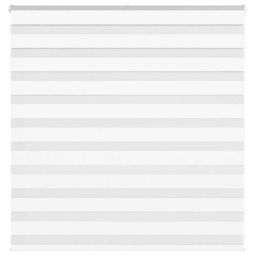 Zebragardin - hvid 140×100 cm, stofbredde 135,9 cm, polyester