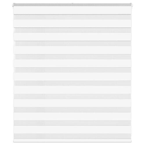 Zebragardin hvid 130x100 cm stofbredde 125,9 cm polyester