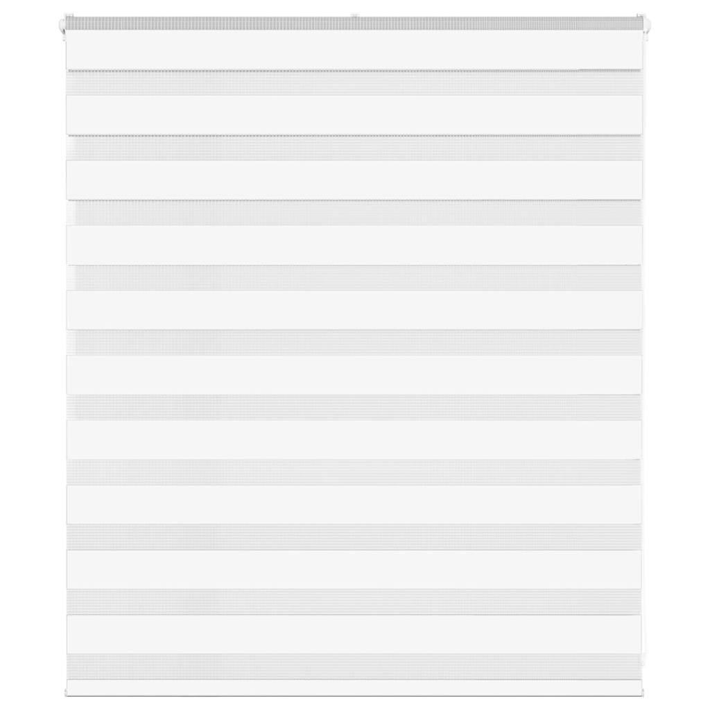 Zebragardin hvid 130x100 cm stofbredde 125,9 cm polyester