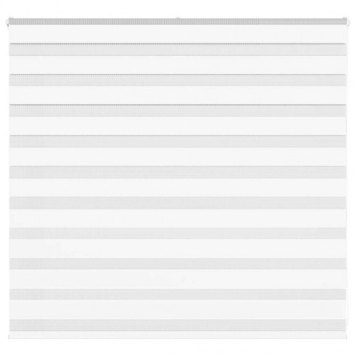Zebragardin - hvid 155×100 cm, stofbredde 150,9 cm, polyester