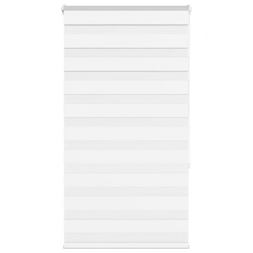 Zebragardin - hvid 70×150 cm, stofbredde 65,9 cm, polyester