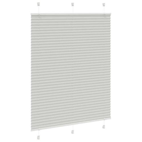 Plisségardin Lysegrå 105x100 cm Stofbredde 104,4 cm Polyester