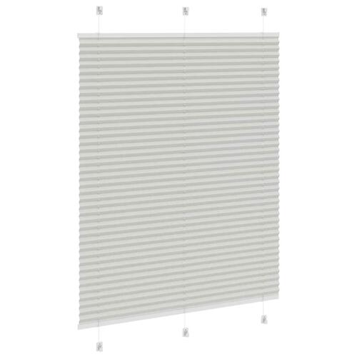 Plisségardin Lysegrå 105x100 cm Stofbredde 104,4 cm Polyester