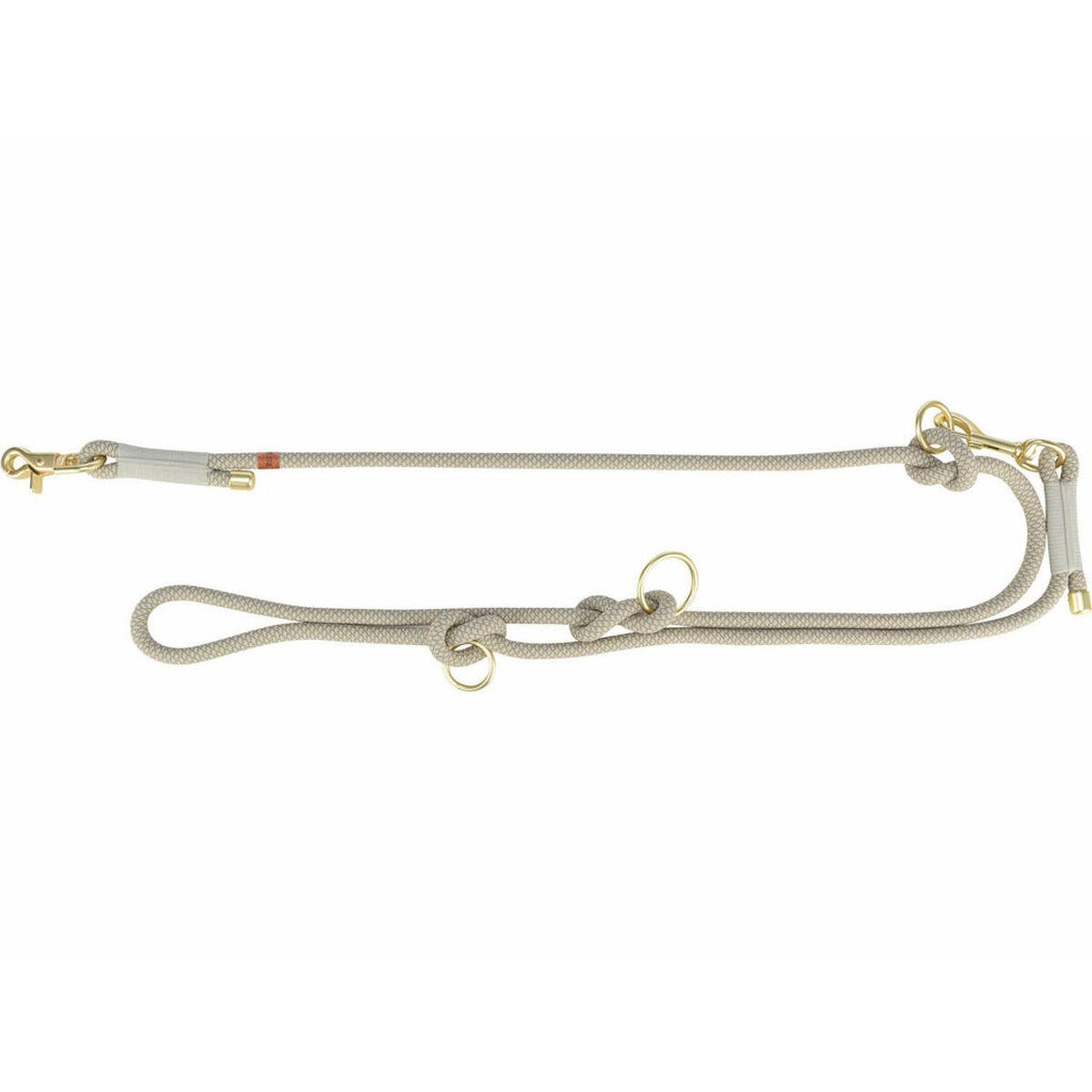 Hundesnor justerbar Trixie Soft Rope - grå/lysegrå, L/XL, 2 m