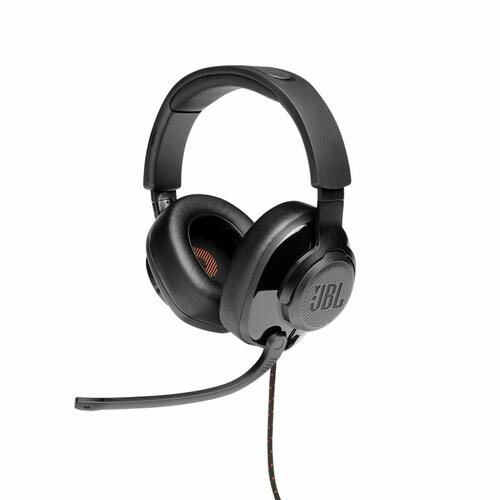 Hovedtelefoner med mikrofon JBL QUANTUM 200 BK Sort