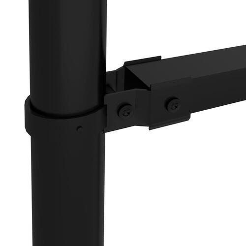Havehegn med spydtop (0,75-1) x 11,9 m sort stål