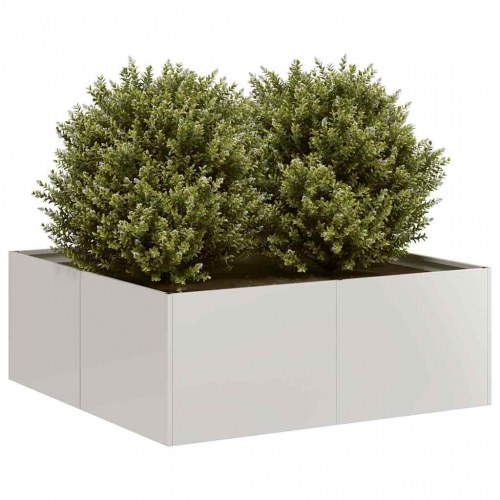 Plantekasse 80×80×30 cm i rustfrit stål - højbed til have og terrasse