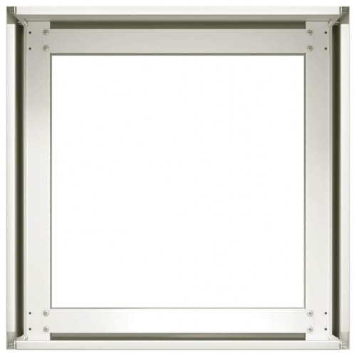 Plantekasse i stål - 40×40×30 cm, hvid