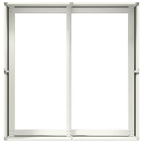 Plantekasse 80x80x40 cm koldvalset stål hvid