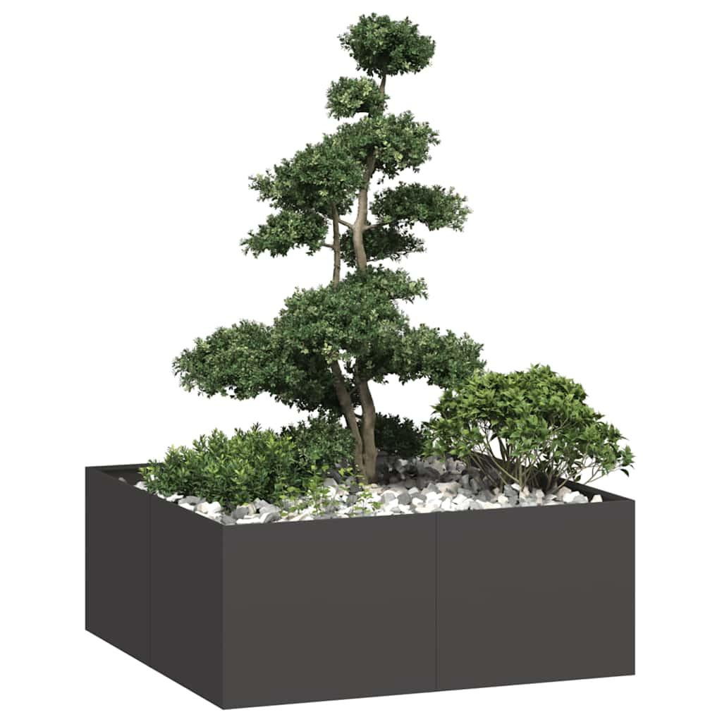 Plantekasse 100x100x40 cm stål sort