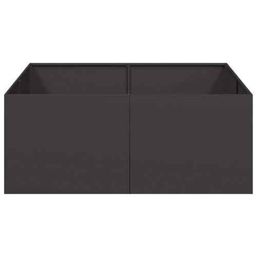 Plantekasse 100x100x40 cm stål sort