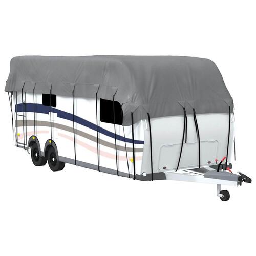 Tagovertræk til campingvogn 800x300 cm ikke-vævet stof grå