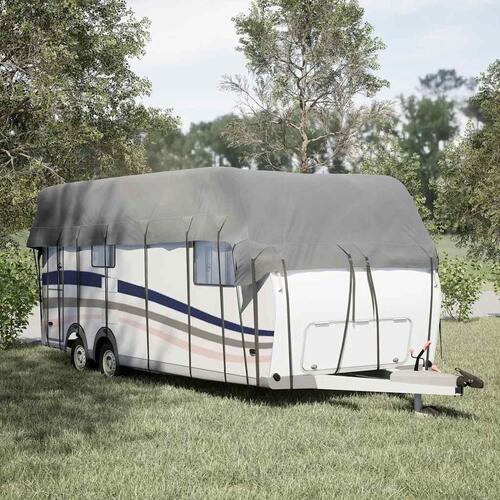 Tagovertræk til campingvogn 800x300 cm ikke-vævet stof grå