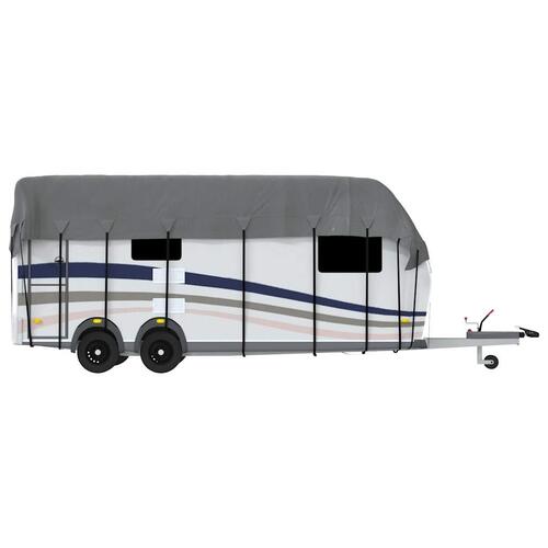 Tagovertræk til campingvogn 800x300 cm ikke-vævet stof grå
