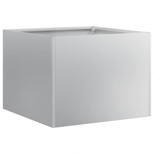 Plantekasse 40×40×30 cm i galvaniseret stål - åben bund