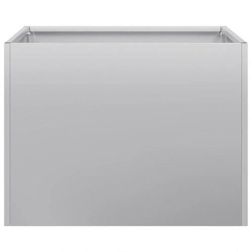Plantekasse 40×40×30 cm i galvaniseret stål - åben bund