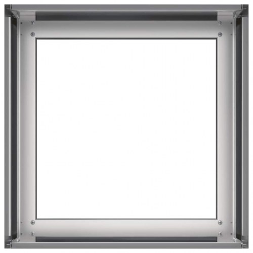 Plantekasse 40×40×30 cm i galvaniseret stål - åben bund