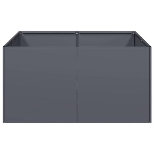 Plantekasse 80x80x40 cm koldvalset stål antracitgrå