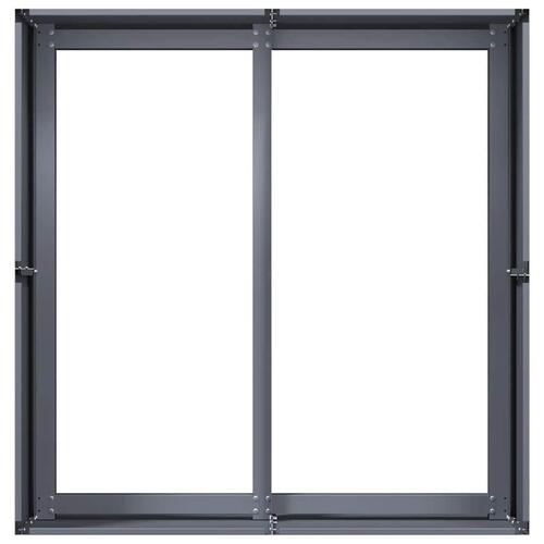 Plantekasse 80x80x40 cm koldvalset stål antracitgrå