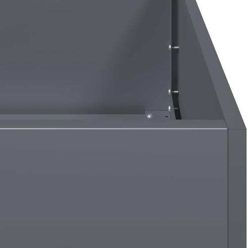 Plantekasse 80x80x40 cm koldvalset stål antracitgrå