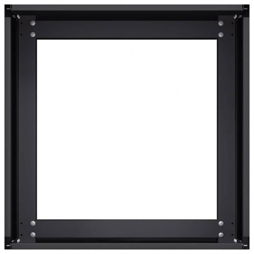 Plantekasse 40×40×30 cm i sort stål - højbed/krukke til have og terrasse