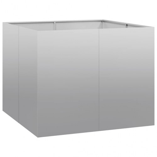 Plantekasse 100 × 100 × 80 cm i galvaniseret stål - højbed til have og terrasse