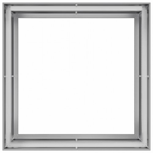 Plantekasse 100 × 100 × 80 cm i galvaniseret stål - højbed til have og terrasse