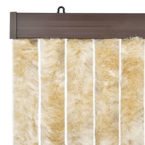Insektgardin 118×220 cm i chenille - beige
