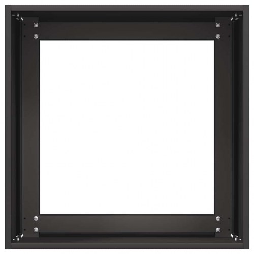 Plantekasse 40×40×40 cm i sort koldvalset stål - åben bund