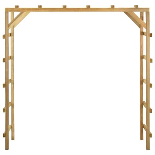 Udendørs klatrestativ 170x60x170 cm massivt fyrretræ
