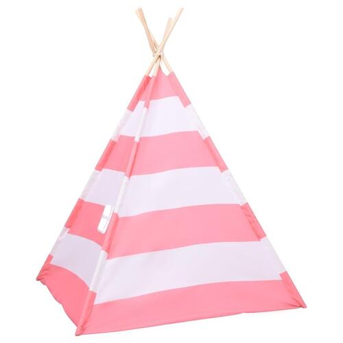 Tipi til børn 120x120x150 cm med bærepose polyester striber