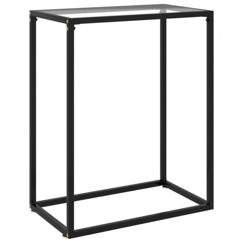 Konsolbord 60 × 35 × 75 cm i hærdet glas - transparent