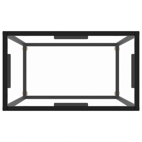 Konsolbord 60 × 35 × 75 cm i hærdet glas - transparent