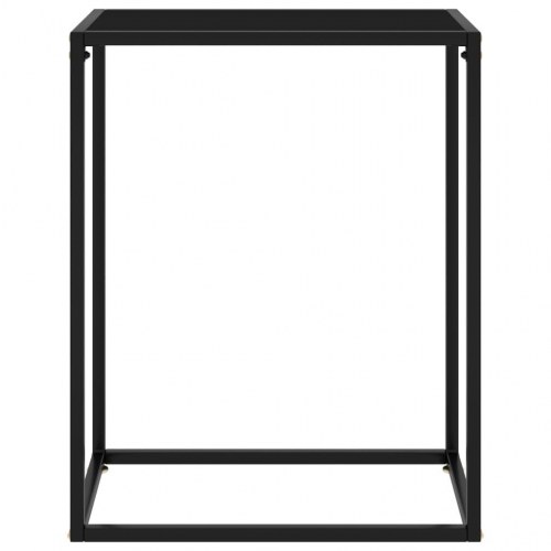Konsolbord 60 × 35 × 75 cm - hærdet glas, sort