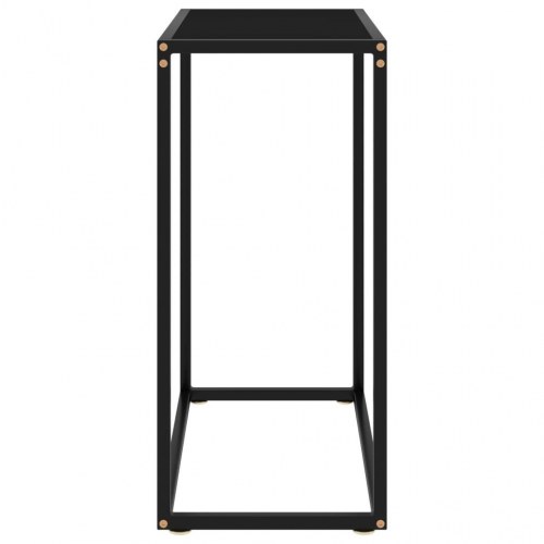 Konsolbord 60 × 35 × 75 cm - hærdet glas, sort