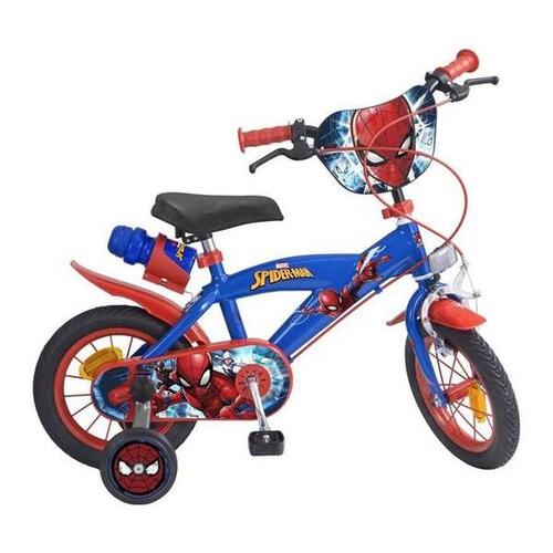 Cykel Spiderman Sting 12" Blå Rød