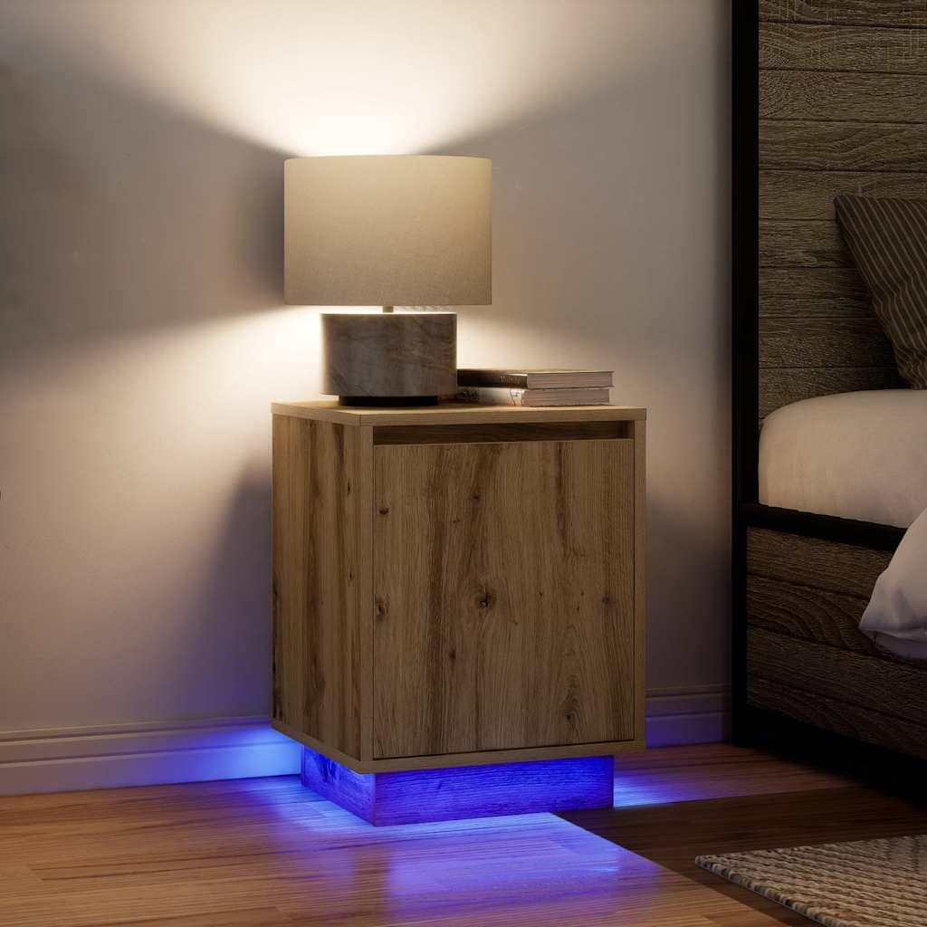 Sengeskabe Med Led-Lys 38X34X50 Cm - 2 / artisan eg