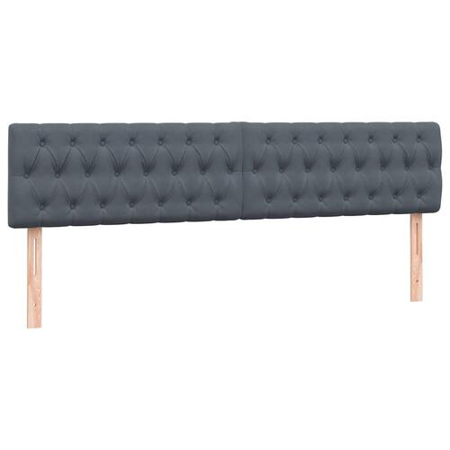 Kontinentalseng med madras 200x210 cm fløjl mørkegrå